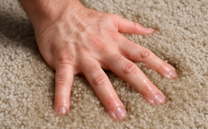 Daños graves por agua en una vivienda que muestran el suelo de la cocina inundado debido a una tubería reventada que requiere servicios profesionales de restauración de agua.